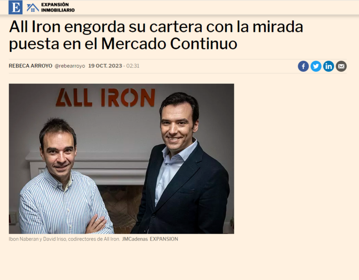 Ibon Naberan y David Iriso, codirectores de All Iron